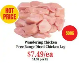 Farmer Jack's Wandering Chicken Free Range Diced Chicken Leg offer