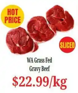 Farmer Jack's WA Grass Fed Gravy Beef offer