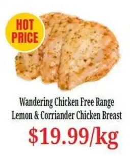 Farmer Jack's Wandering Chicken Free Range Lemon & Corriander Chicken Breast offer