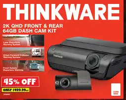 Autobarn Thinkware 2k qhd front & rear 64gb dash cam kit offer