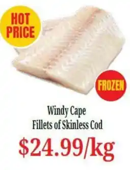 Farmer Jack's Windy Cape Fillets of Skinless Cod offer