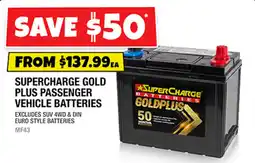 Autobarn Supercharge Gold Plus passenger vehicle batteries offer