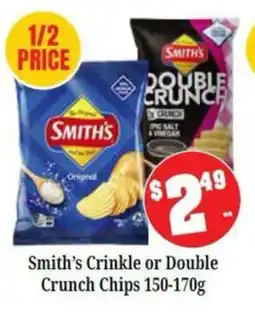 Farmer Jack's Smith's Crinkle or Double Crunch Chips offer
