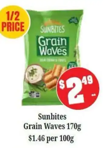Farmer Jack's Sunbites Grain Waves offer