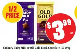 Farmer Jack's Cadbury Dairy Milk or Old Gold Block Chocolate offer