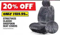 Autobarn Streetwise Classic Sheepskin Seat Covers offer