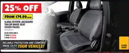 Autobarn Ilana Esteem Jacquard Tailor Made Seat Cover Packs offer