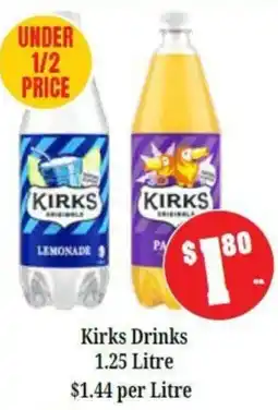 Farmer Jack's Kirks Drinks offer