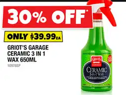 Autobarn Griot's Garage Ceramic 3 In 1 Wax offer