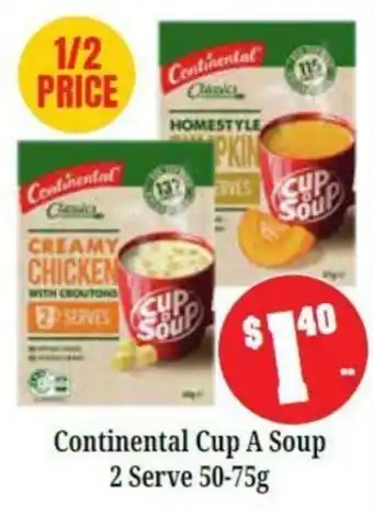Farmer Jack's Continental Cup A Soup offer
