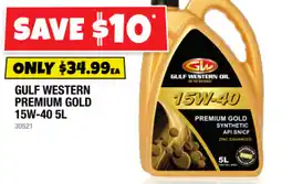 Autobarn Gulf Western Premium Gold 15W-40 offer