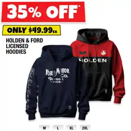 Autobarn Holden & Ford Licensed Hoodies offer