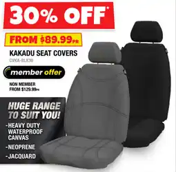 Autobarn Kakadu seat covers offer