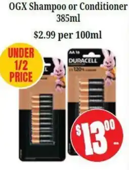 Farmer Jack's Duracell AA Batteries offer