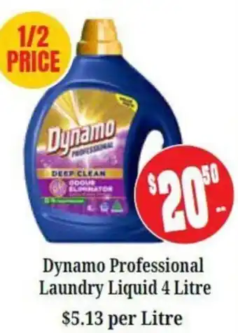 Farmer Jack's Dynamo Professional Laundry Liquid offer