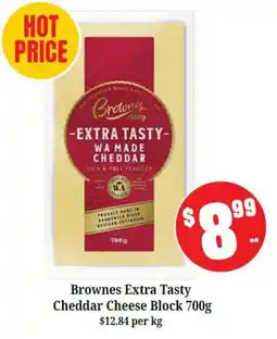 Farmer Jack's Brownes Extra Tasty Cheddar Cheese Block offer