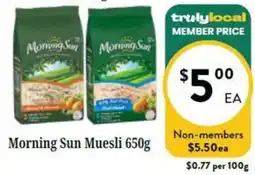 Farmer Jack's Morning Sun Muesli offer
