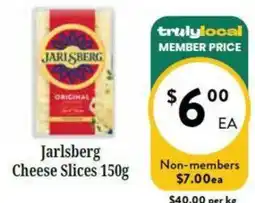 Farmer Jack's Jarlsberg Cheese Slices offer