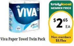 Farmer Jack's Viva Paper Towel Twin Pack offer
