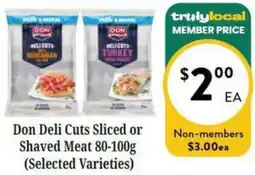 Farmer Jack's Don Deli Cuts Sliced or Shaved Meat offer