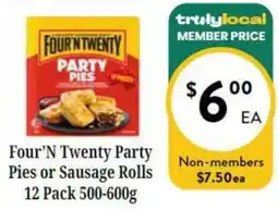 Farmer Jack's Four'N Twenty Party Pies offer