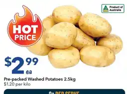 Ritchies Pre-packed Washed Potatoes offer