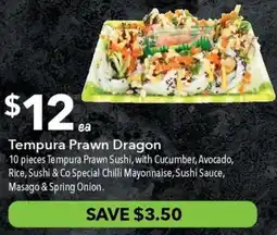 Ritchies Tempura Prawn Dragon offer