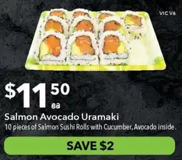Ritchies Salmon Avocado Uramaki offer