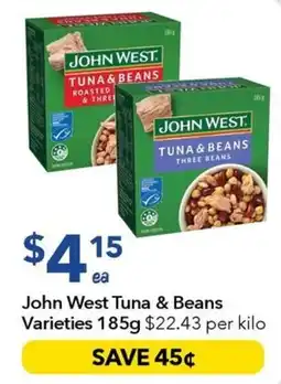 Ritchies John West Tuna & Beans Varieties offer