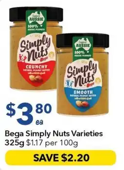 Ritchies Bega Simply Nuts Varieties offer