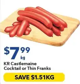 Ritchies KR Castlemaine Cocktail or Thin Franks offer