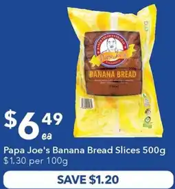 Ritchies Papa Joe's Banana Bread Slices offer