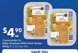 Ritchies Community Co Baby Potatoes With Herb Butter offer