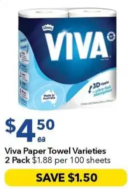 Ritchies Viva Paper Towel Varieties offer