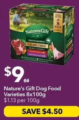 Ritchies Nature's Gift Dog Food Varieties offer