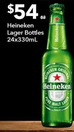 Ritchies Heineken Lager Bottles offer