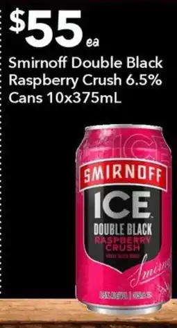 Ritchies Smirnoff Ice Double Black Raspberry Crush offer