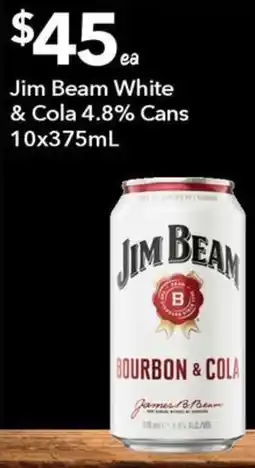 Ritchies Jim Beam Bourbon & Cola offer