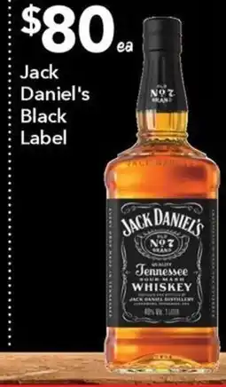 Ritchies Jack Daniel's Black Label offer