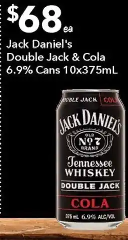 Ritchies Jack Daniel's Double Jack & Cola offer
