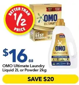 Ritchies OMO Ultimate Laundry offer