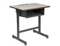 Officeworks Studymate Young School Desk with Storage Section Oak/Grey offer