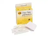 Officeworks Marbig Clear Tabs and Inserts 25 Pack offer