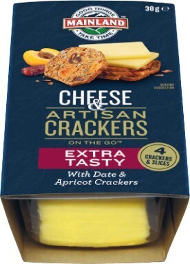 Coles Mainland On The Go Cheese & Artisan Crackers 38g offer