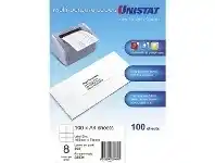Unistat Printable Labels 100 Sheets 8 Per Page