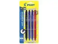 Officeworks Pilot Frixion Retractable Gel Pen 0.7mm 4 Pack offer