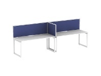 Officeworks Stilford S2 Side by Side Desks 1800x750 with Screens offer