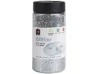 Educational Colours Glitter 200g Silver