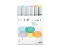 Officeworks Copic Sketch Marker Set Pastels 6 Pack offer