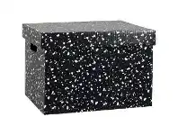 Officeworks Marbig Patterned Archive Box Terrazzo offer